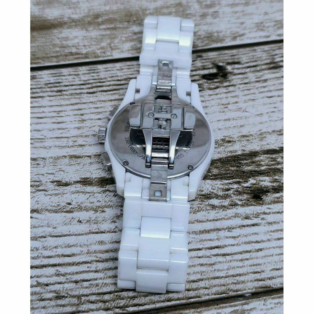 Emporio Armani(エンポリオアルマーニ)の動作品　エンポリオアルマー二　腕時計　セラミック　ホワイト　メンズ　定価5万円 メンズの時計(腕時計(アナログ))の商品写真