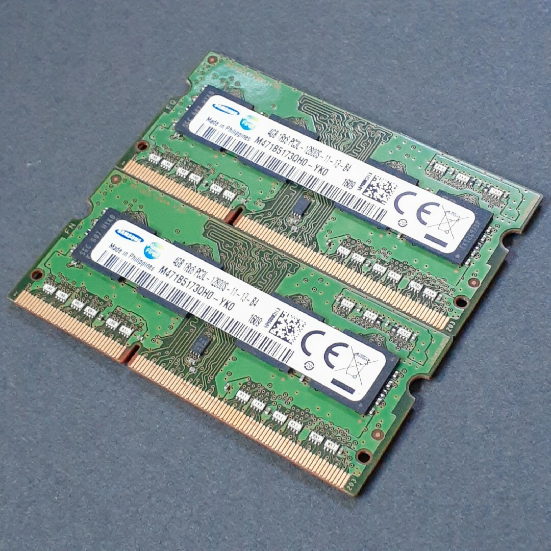 DDR3 PC3-12800U 4GB × 4枚 SAMSUNG