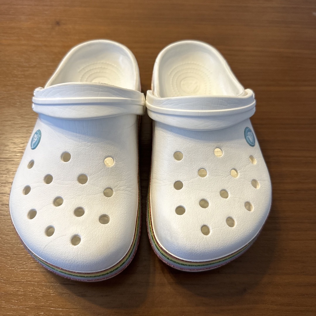crocs(クロックス)のcrocs  白　サイズ20センチ レディースの靴/シューズ(サンダル)の商品写真