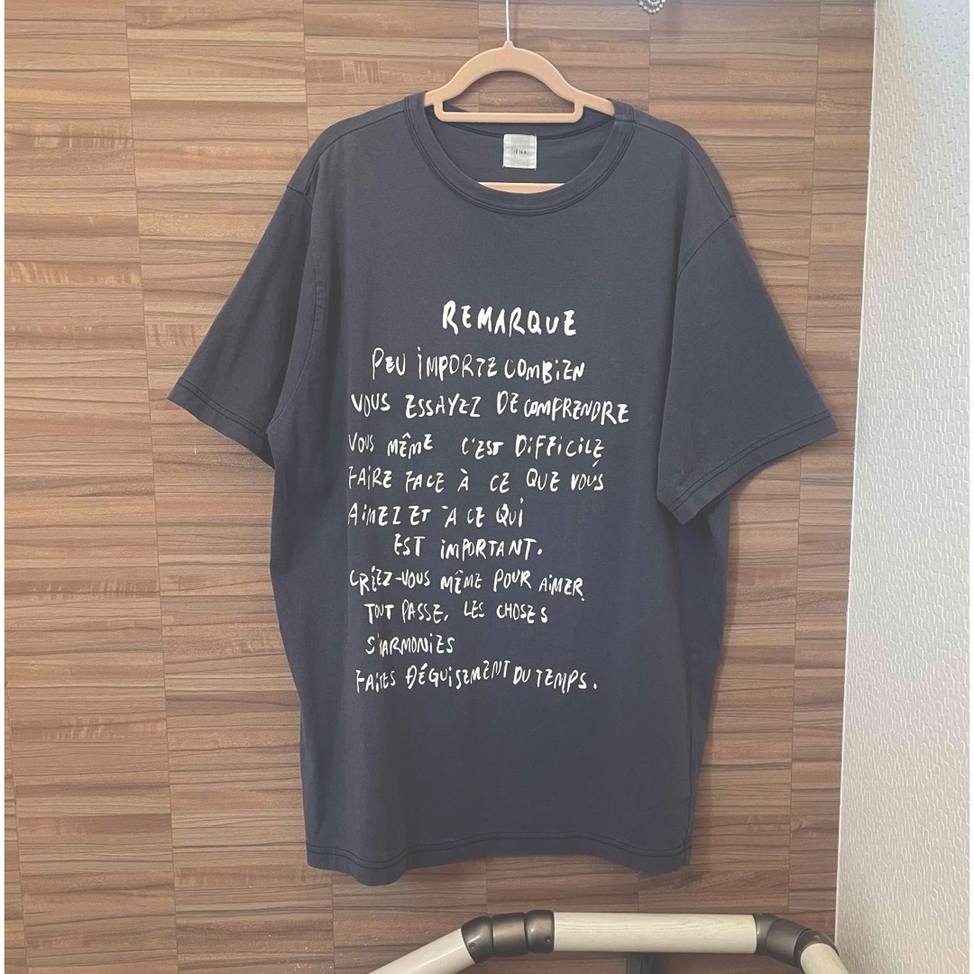 IENA(イエナ)のIENA 手書きロゴREMARQUE Tシャツ レディースのトップス(Tシャツ(半袖/袖なし))の商品写真