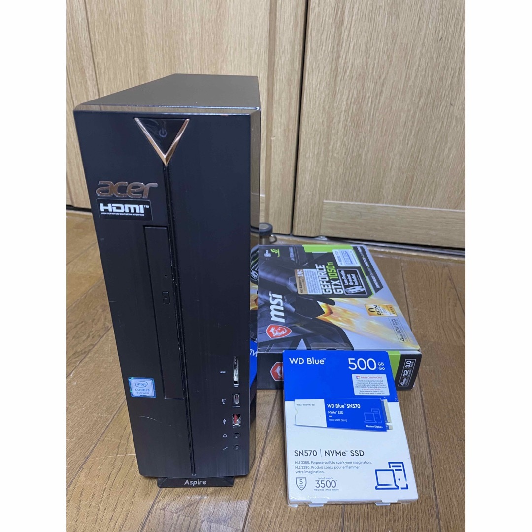 Acer - i3-8100>X1050Ti搭載☆スリム&ゲーミングPC/Win11/無線の