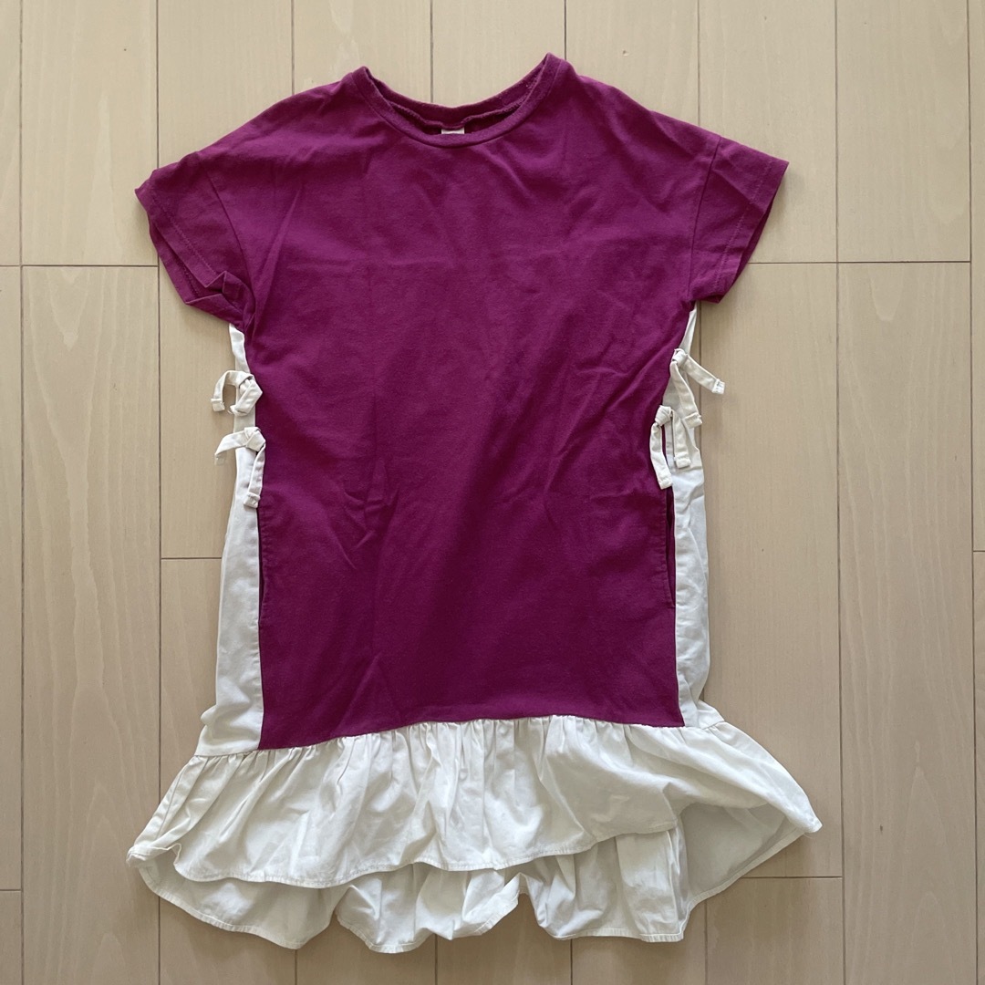 apres les cours(アプレレクール)のアプレレクール　半袖ワンピース　120cm キッズ/ベビー/マタニティのキッズ服女の子用(90cm~)(ワンピース)の商品写真