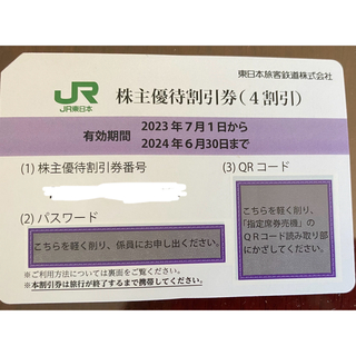ジェイアール(JR)のJR東日本　株主優待券　1枚　最新(その他)