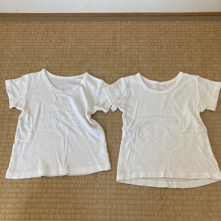 ベルメゾン(ベルメゾン)のベルメゾン　綿肌着　半袖　サイズ110 2枚組　白色(下着)