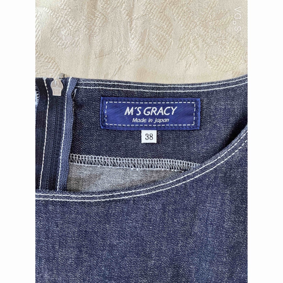 M'S GRACY - 新品未使用 エムズグレイシーデニムワンピース 38 の通販