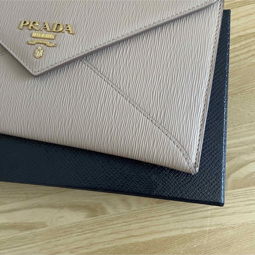 極美品　プラダ　PRADA 長財布 1MF175 エンベロープ　レター型財布