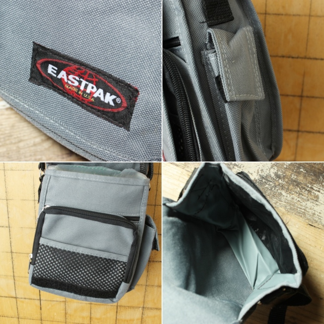 EASTPAK(イーストパック)の80s 90s USA製 EASTPAK ショルダーバッグ グレー ss130 メンズのバッグ(ショルダーバッグ)の商品写真