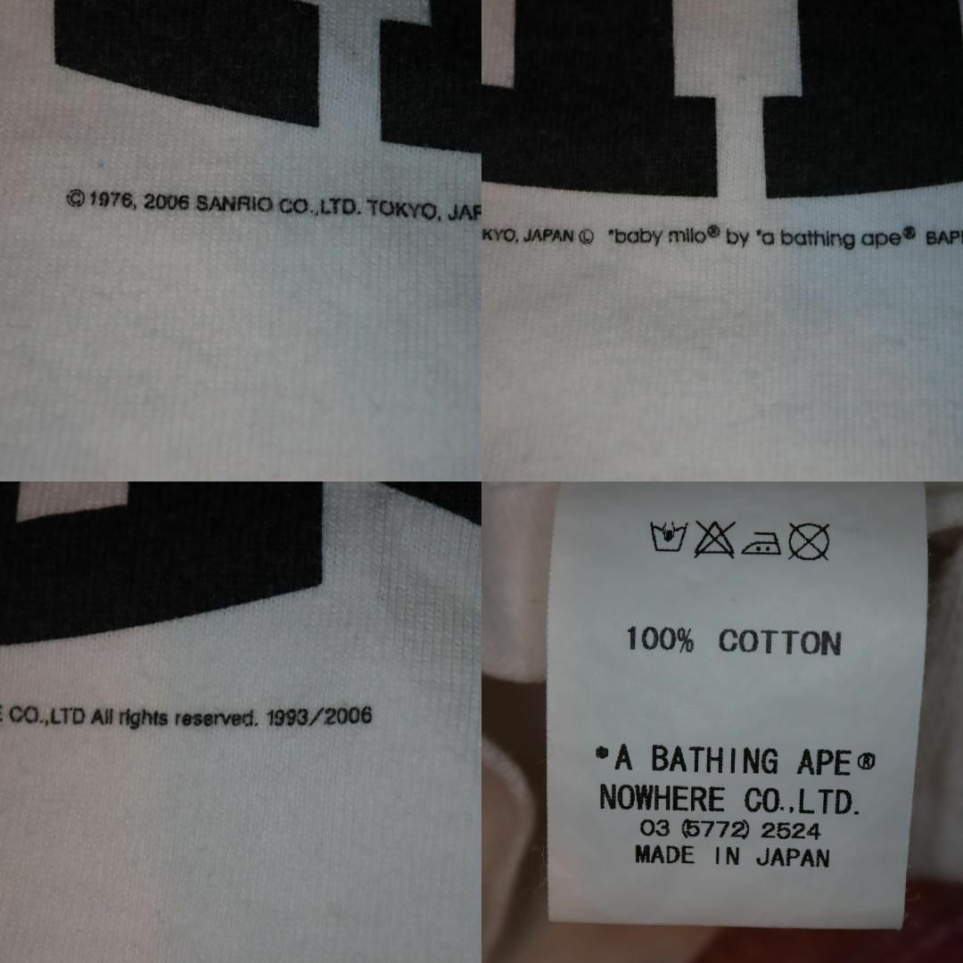 A BATHING APE(アベイシングエイプ)のBAPE HELLO KITTYハローキティサンリオコラボ初代Tシャツエイプ メンズのトップス(Tシャツ/カットソー(半袖/袖なし))の商品写真