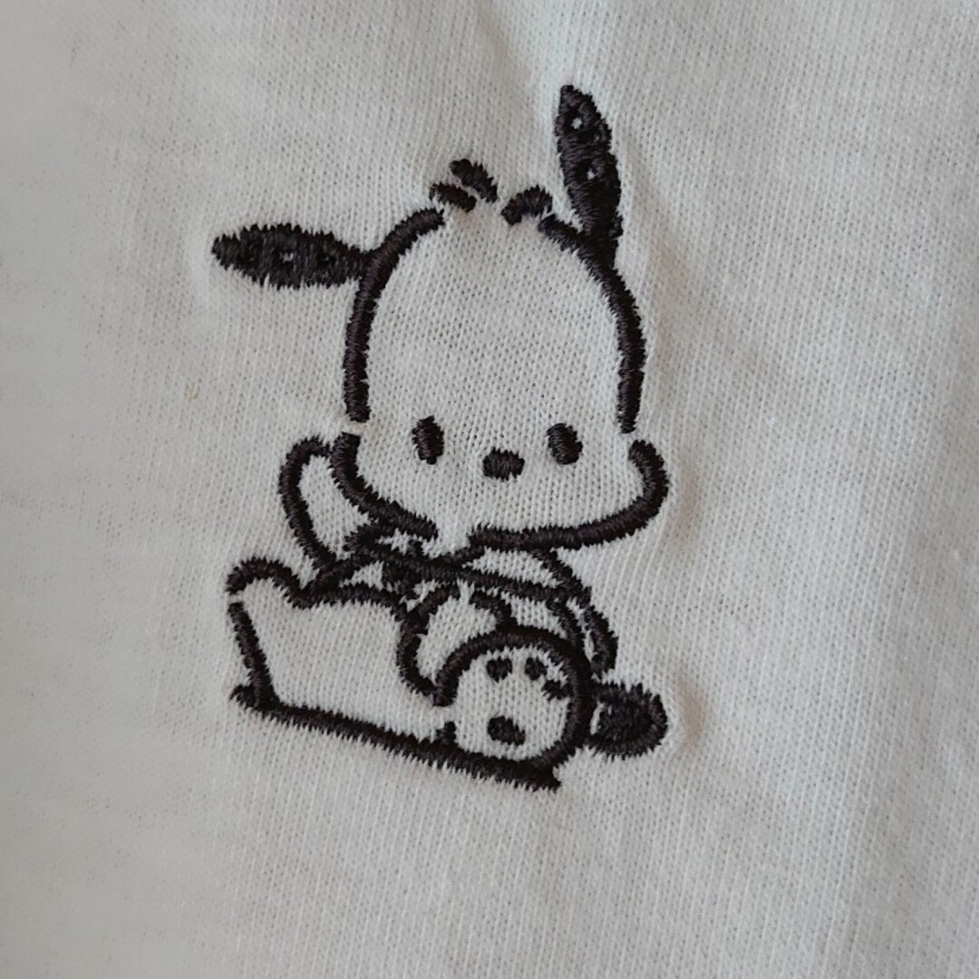 サンリオ(サンリオ)のPOCHACCO  白Tシャツ(L) レディースのトップス(Tシャツ(半袖/袖なし))の商品写真