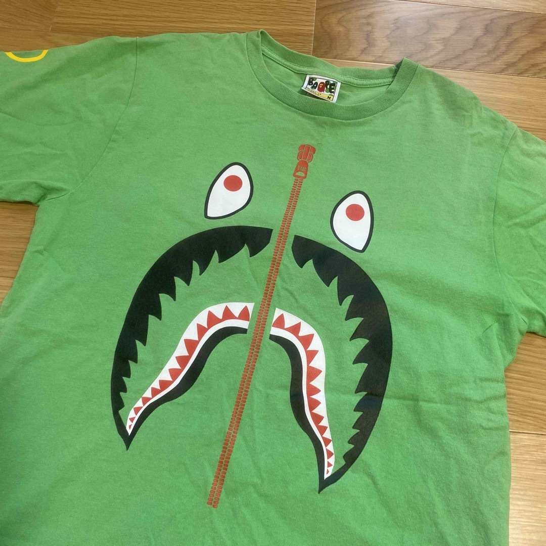 A BATHING APE GREEN SHARK M