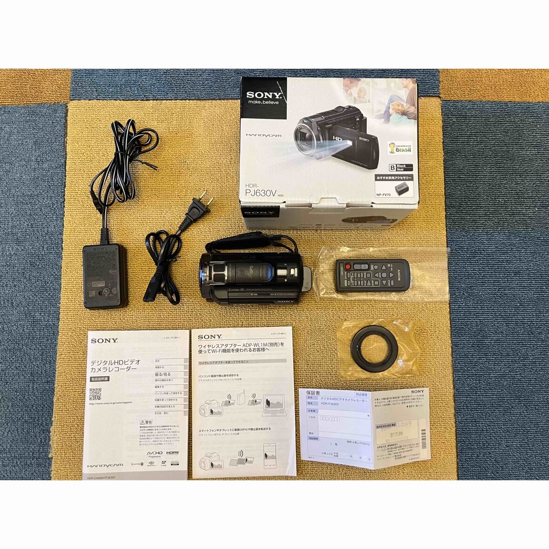 ソニーSONY HDR-PJ630V(B)  ビデオカメラ　完動品