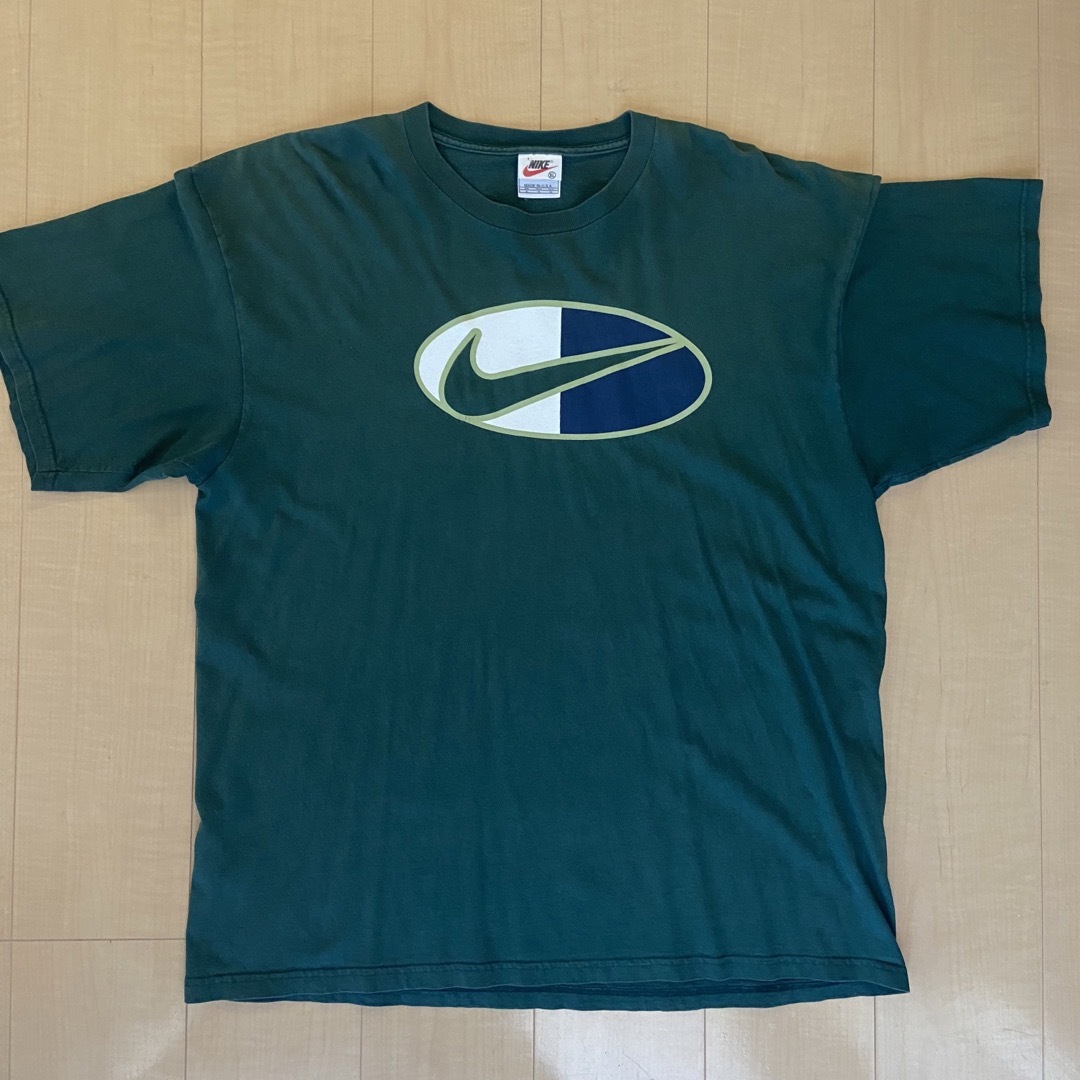 激レア　90S ナイキ　NIKE 深緑　tシャツ プリント　JAL 　F1