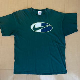 ナイキ(NIKE)の激レア 90s NIKE ナイキ ビンテージ Tシャツ オーバーサイズ 緑(Tシャツ/カットソー(半袖/袖なし))