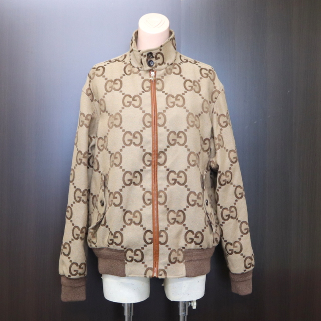 GUCCI - 【GUCCI】グッチ ジャンボGG キャンバスブルゾン ジップ GUCCI - 【GUCCI】グッチ ジャンボGG キャンバスブルゾン ジップ