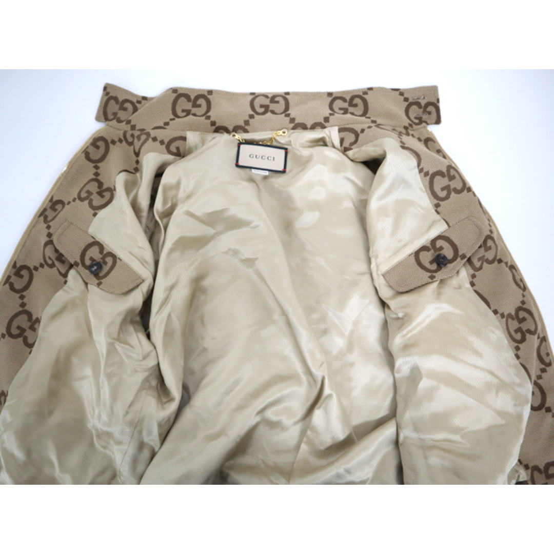 GUCCI - 【GUCCI】グッチ ジャンボGG キャンバスブルゾン ジップ GUCCI - 【GUCCI】グッチ ジャンボGG キャンバスブルゾン ジップ