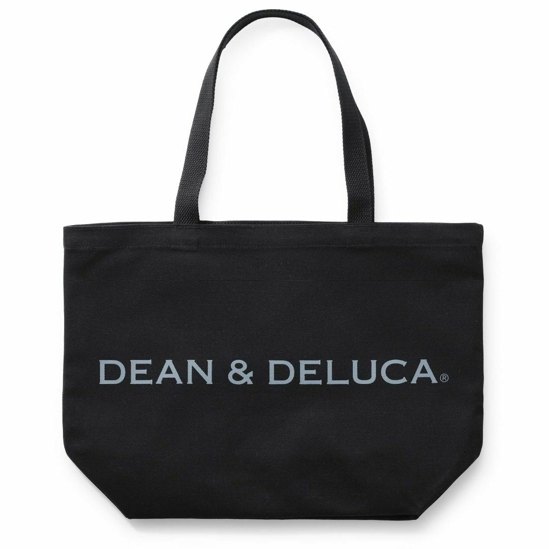 【色: ブラック】DEAN&DELUCA トートバッグ L ブラック 無地 マザ