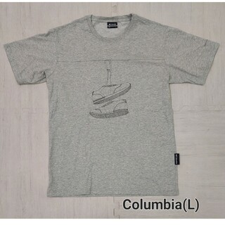 コロンビア(Columbia)のColumbiaコロンビア・ Tシャツ グレー・サイズL(Tシャツ/カットソー(半袖/袖なし))