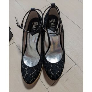 アナスイ(ANNA SUI)のアナスイ　ANNA SUI　ウェッジソールパンプス　23.5(サンダル)