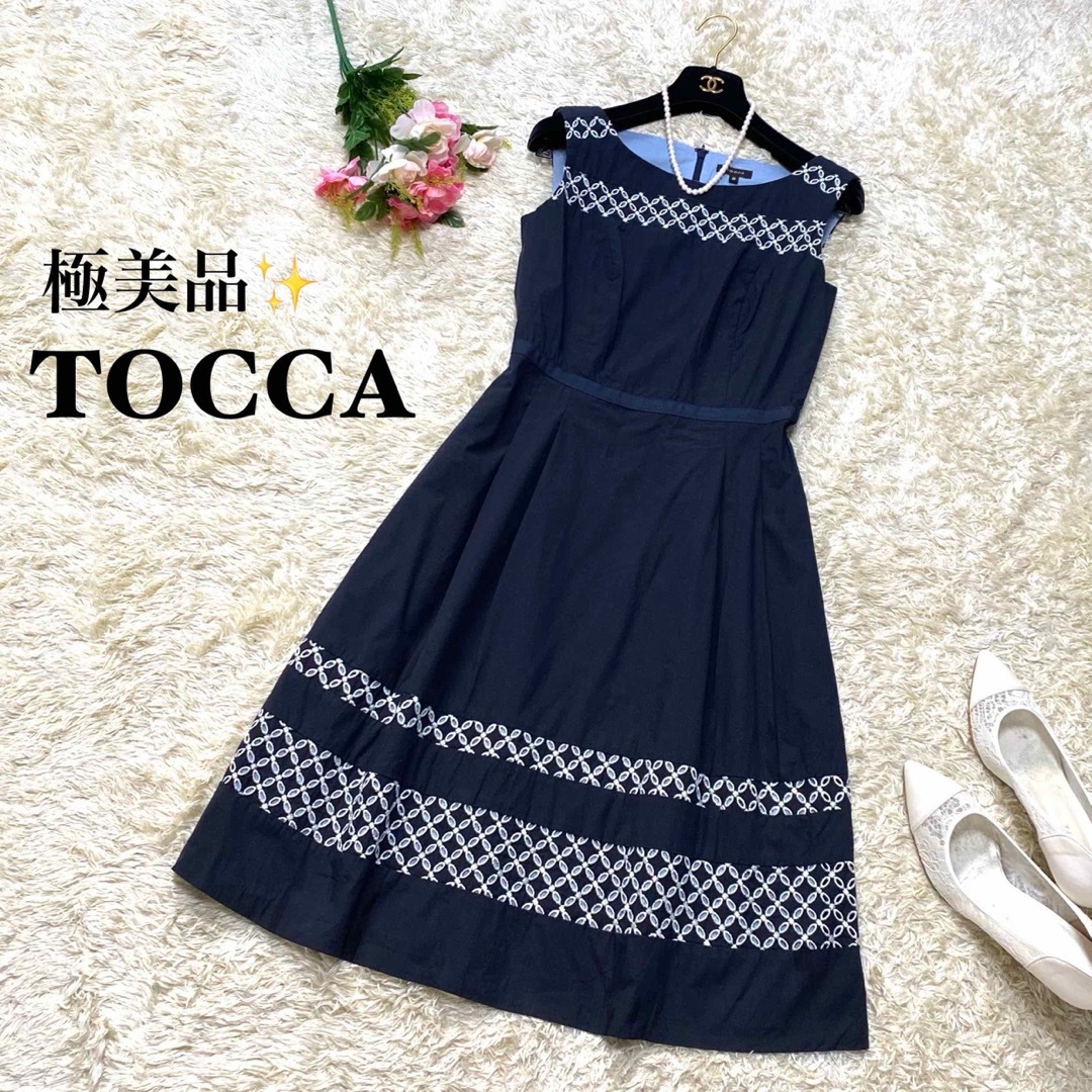 TOCCA トッカ花柄刺繍ワンピース