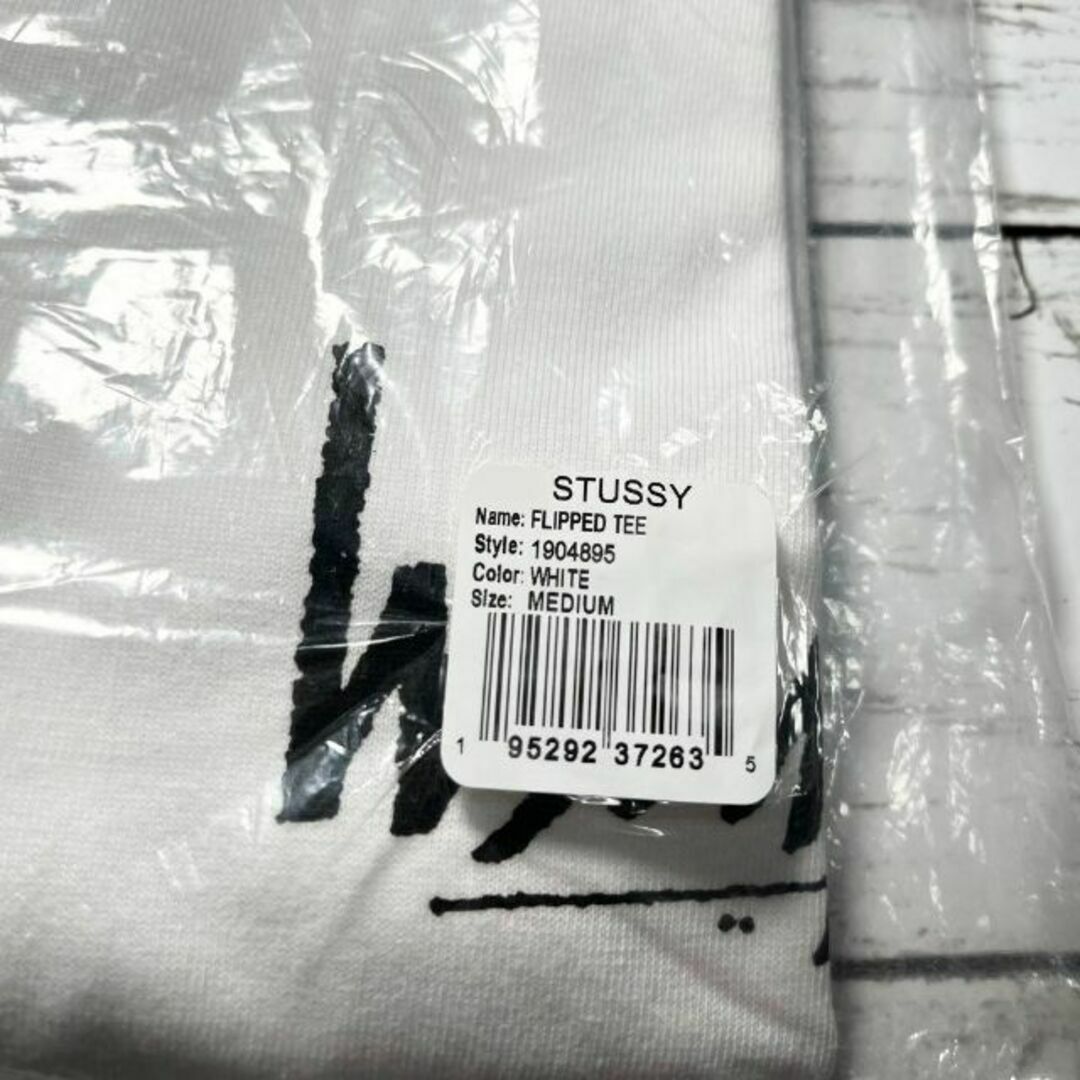 ステューシー★Lサイズ★STUSSY FLIPPED TEE 逆ロゴ  黒