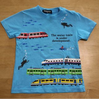 クレードスコープ(kladskap)のお値下げしました☆kladskap 電車、魚柄　半袖Tシャツ90サイズ　クレード(Tシャツ/カットソー)