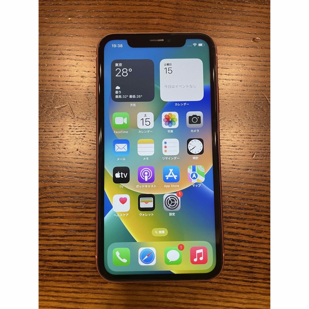 スマートフォン/携帯電話iPhone XR Coral 128 GB SIMフリー