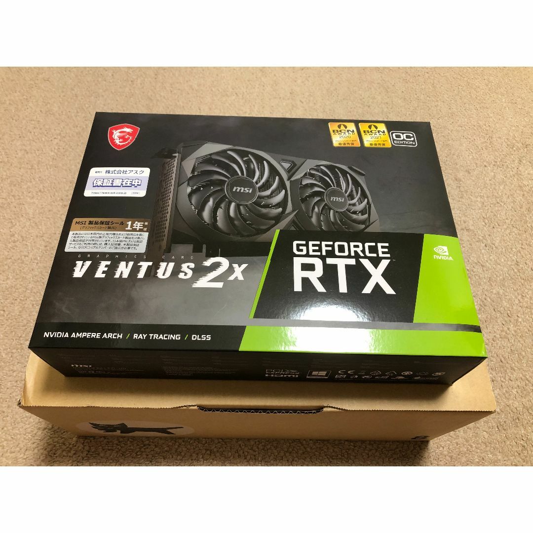 MSI RTX3060Ti VENTUS 2X 8G OCV1 LHRPCパーツ