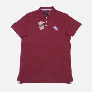 アバクロンビーアンドフィッチ(Abercrombie&Fitch)の★新品★アバクロンビー&フィッチ★ビッグアイコンポロ (Burgundy/L)(ポロシャツ)