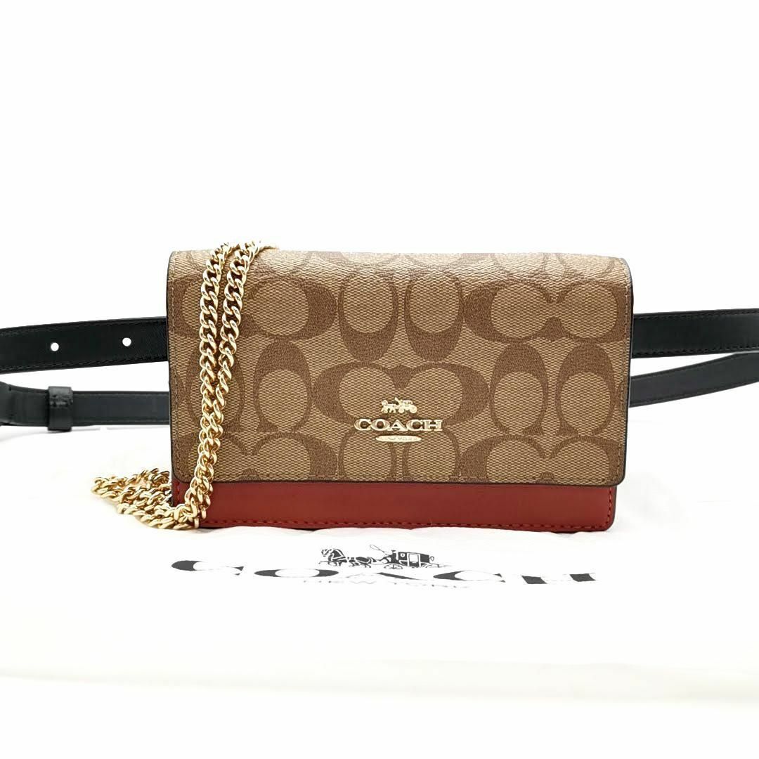 超美品 コーチCOACH ショルダーバッグ ベルトバッグ 03-23071209