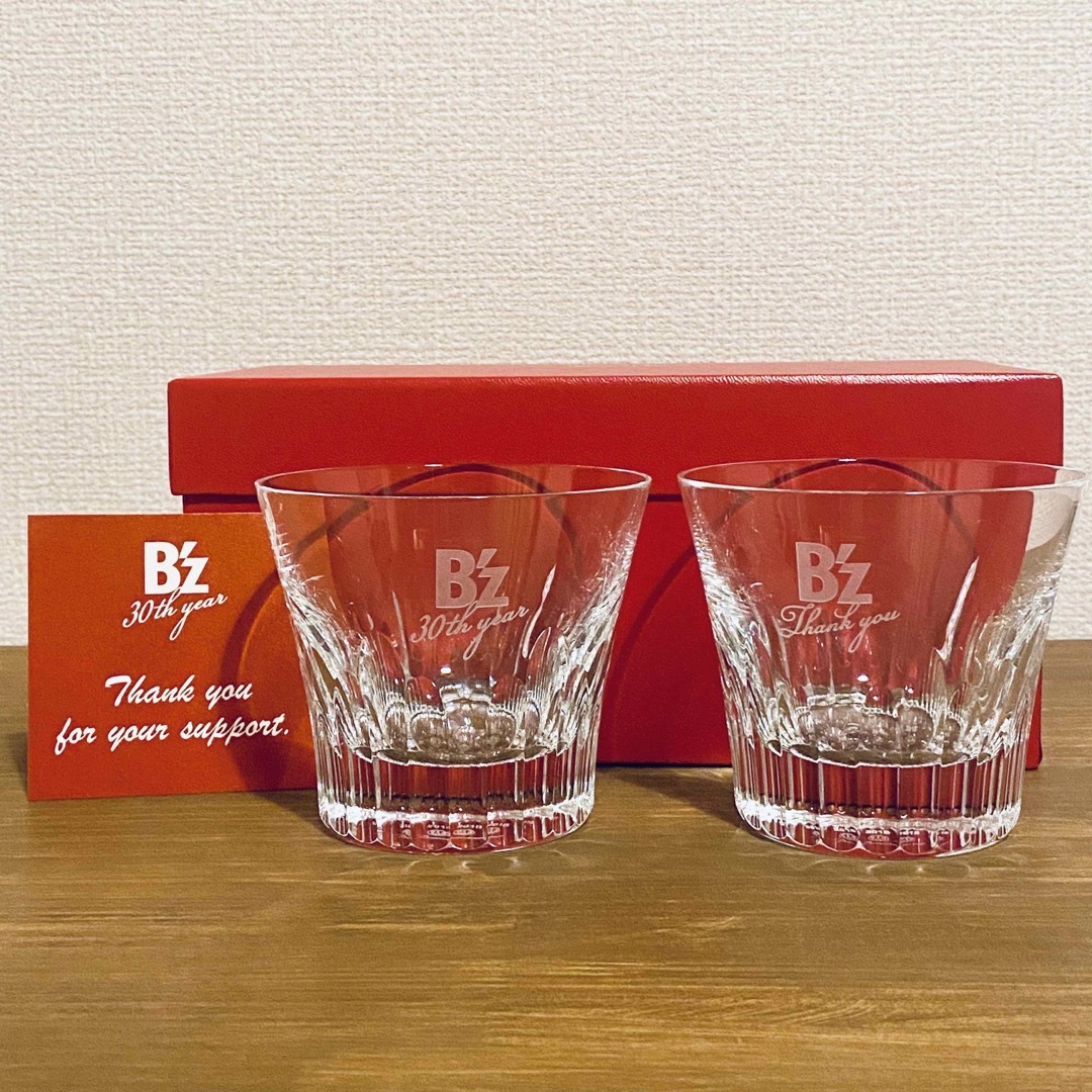 B’z活動30周年記念バカラグラス ペア【非売品・新品未使用】