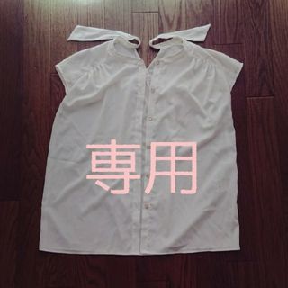 プロポーションボディドレッシング(PROPORTION BODY DRESSING)のバックネックリボンブラウス (シャツ/ブラウス(半袖/袖なし))