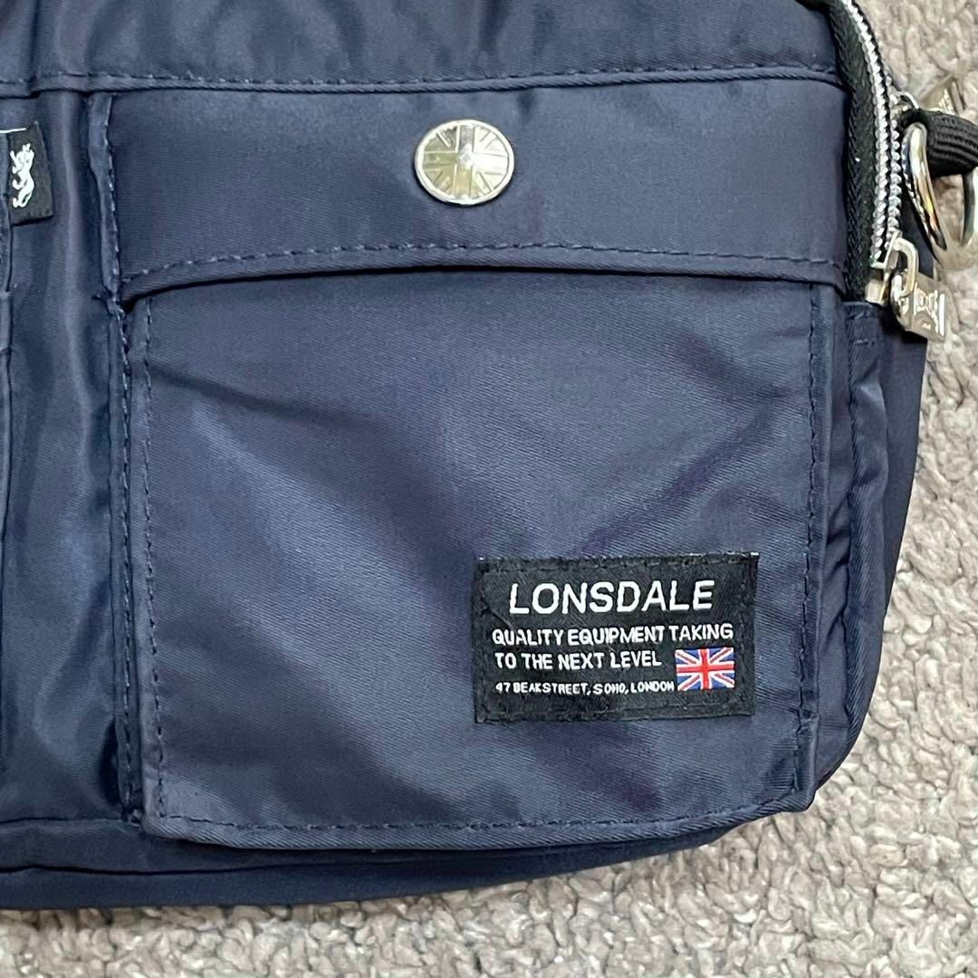 LONSDALE(ロンズデール)のLONSDALE ロンズデール ショルダーバッグ ネイビー 新品未使用 メンズのバッグ(ショルダーバッグ)の商品写真