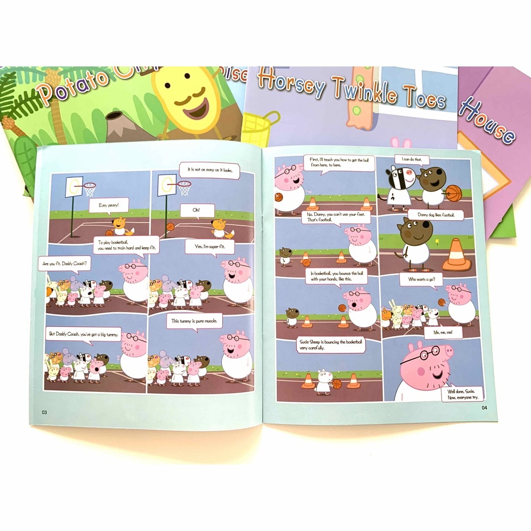 peppa pig ペッパピッグ漫画版シリーズ4全冊音源付 動画付　新品