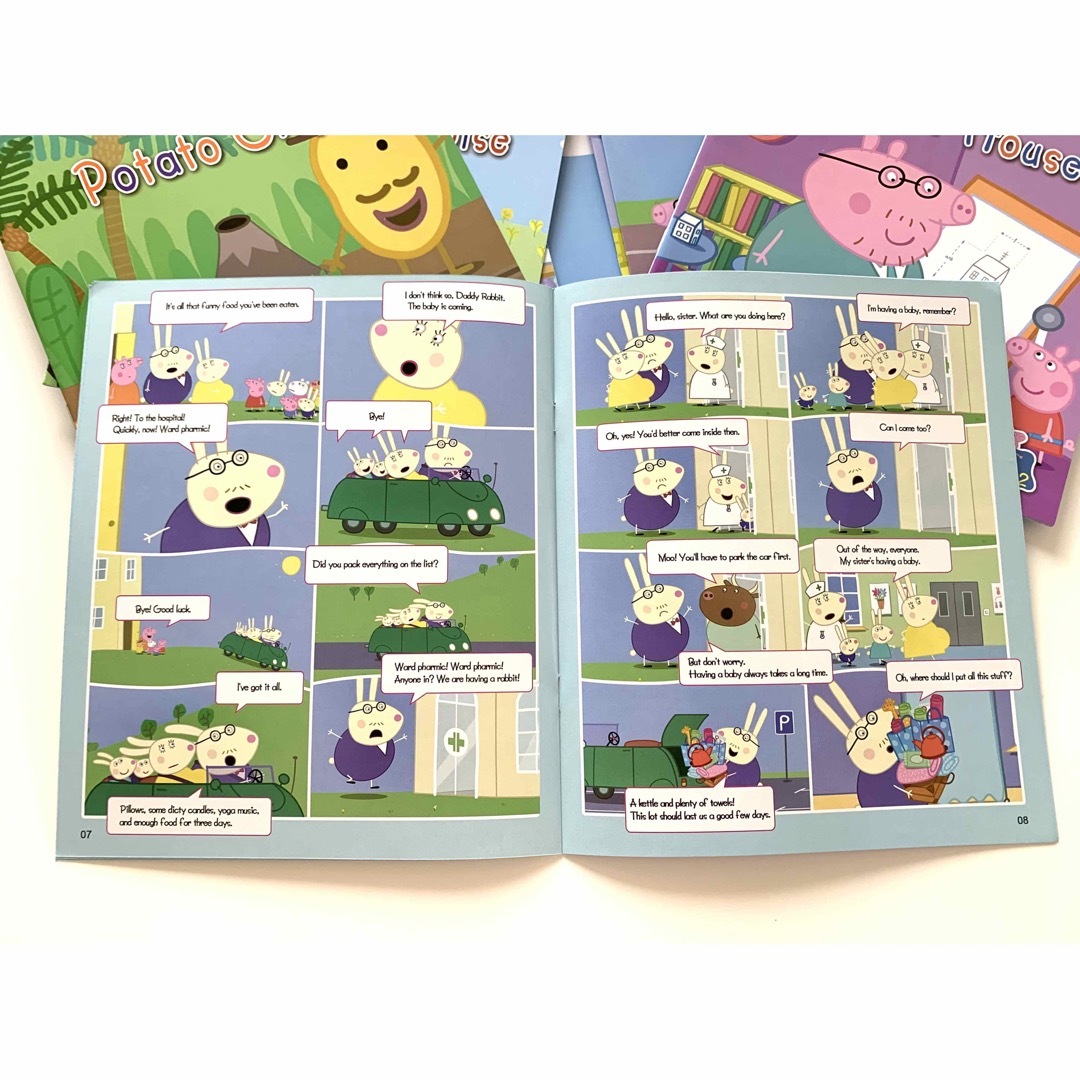 peppa pig ペッパピッグ漫画版シリーズ4全冊音源付 動画付 新品