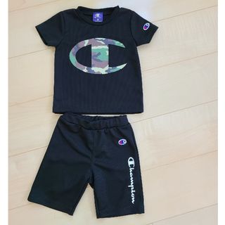 チャンピオン(Champion)の美品 チャンピオン キッズ・ベビー セットアップ 迷彩 メッシュ生地 サイズ90(その他)