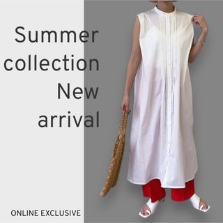 アダムエロぺ(Adam et Rope')の【匿名配送】【新品タグ付き】タックワンピース(ロングワンピース/マキシワンピース)