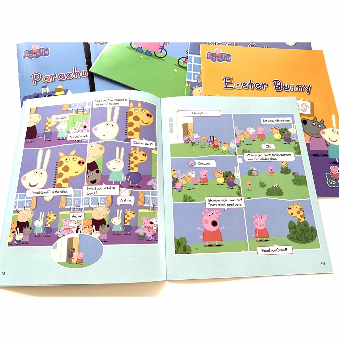 peppa pig ペッパピッグ漫画版シリーズ5 全冊音源付 動画付 新品