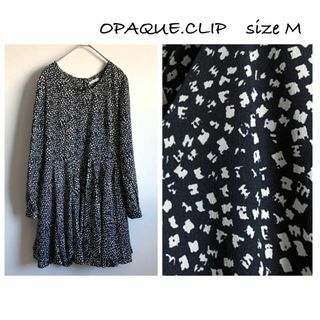 オペークドットクリップ(OPAQUE.CLIP)のOPAQUE.CLIP 幾何学模様 フレアチュニック ワールド(チュニック)