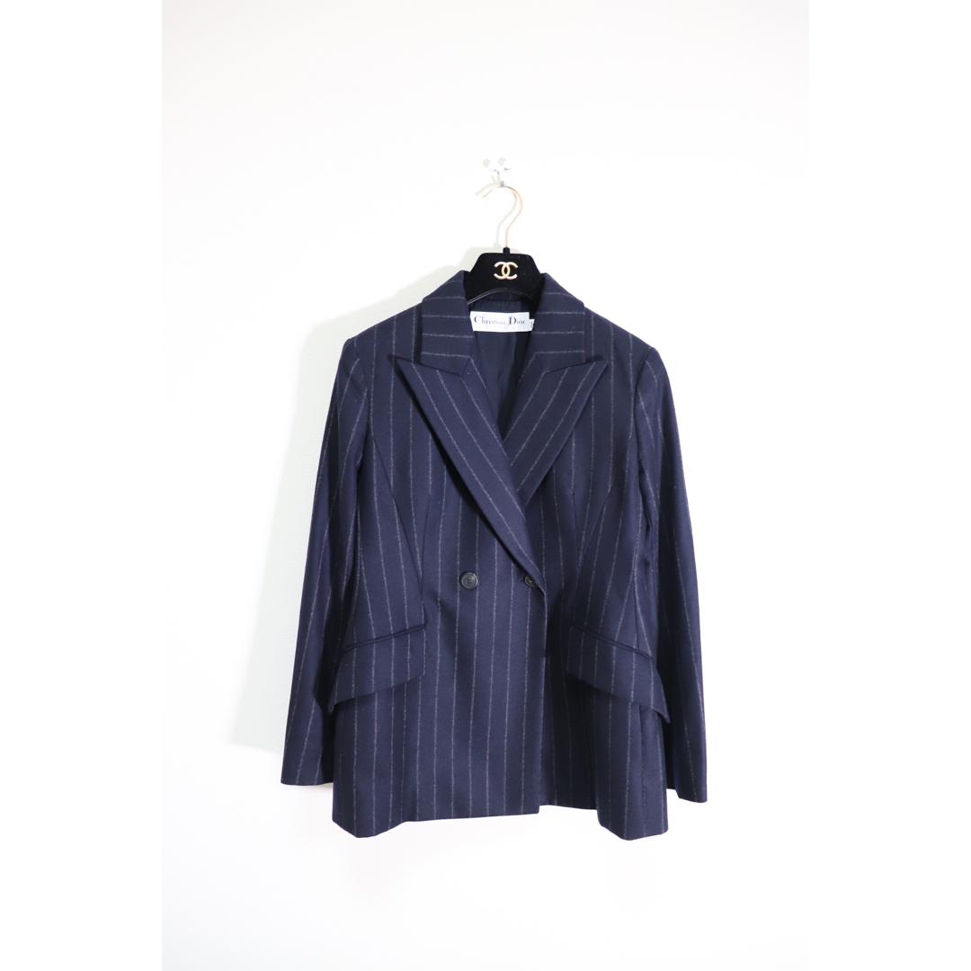 極美品 Christian Dior ディオール ストライプ ジャケット