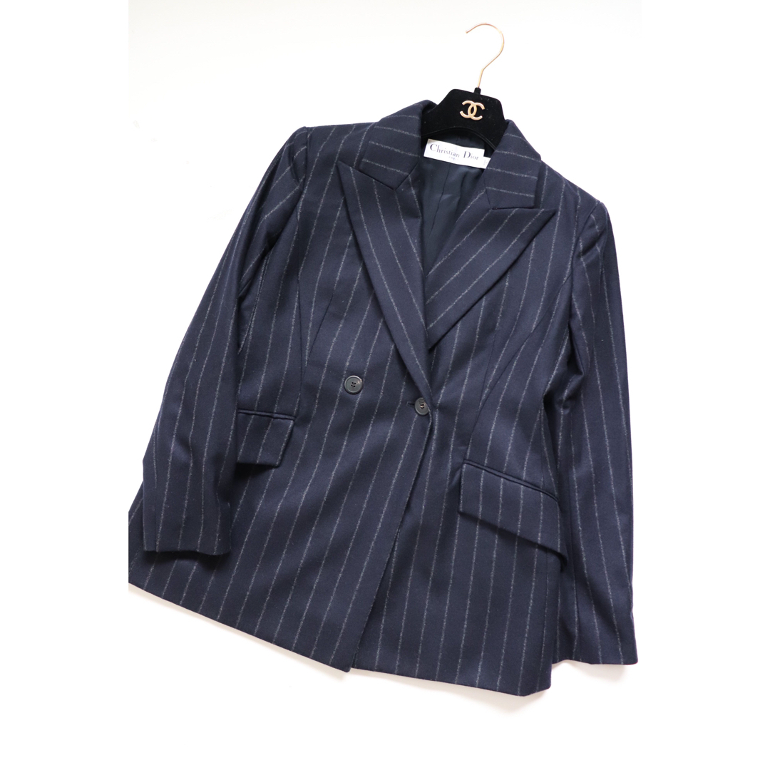 極美品 Christian Dior ディオール ストライプ ジャケット