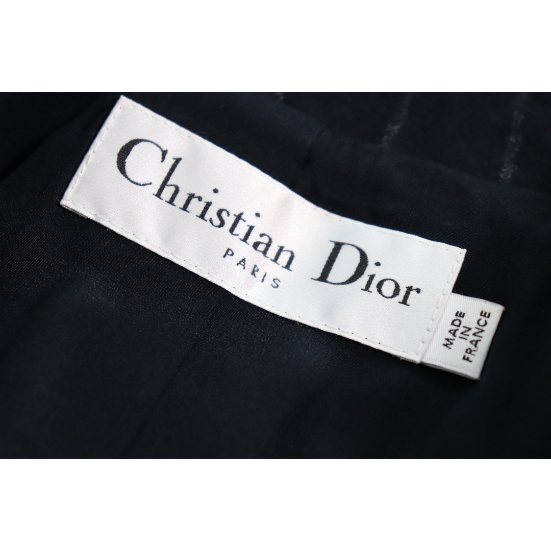 Christian Dior(クリスチャンディオール)の極美品 Christian Dior ディオール ストライプ ジャケット レディースのジャケット/アウター(テーラードジャケット)の商品写真