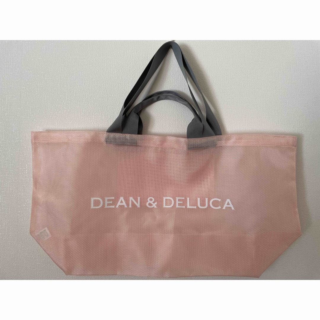 DEAN & DELUCA　メッシュトートバッグ　スモークピンク ビッグサイズ | フリマアプリ ラクマ