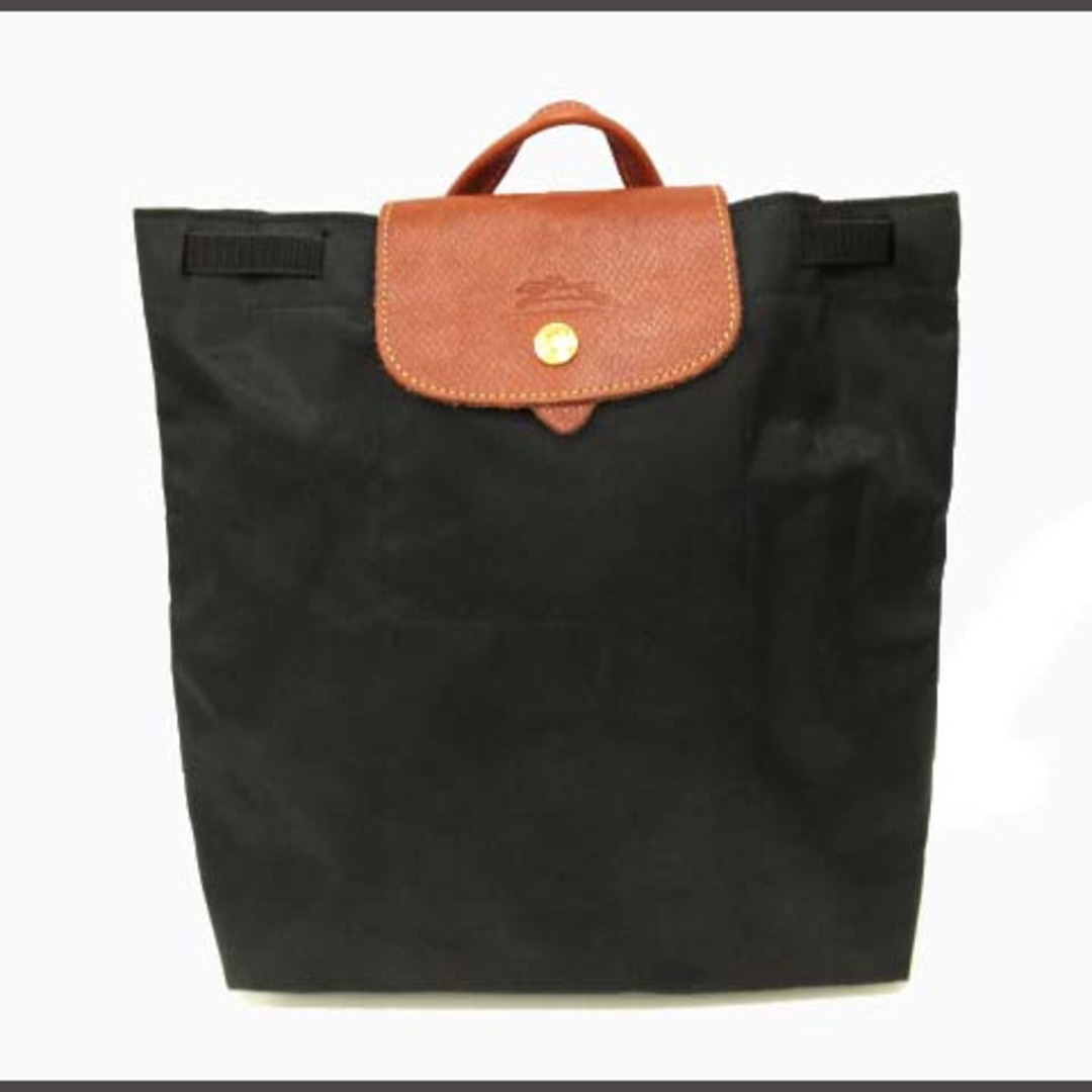 LONGCHAMP(ロンシャン)のロンシャン LONGCHAMP バックパック ミニ リュック 鞄 ナイロン 黒 レディースのバッグ(リュック/バックパック)の商品写真