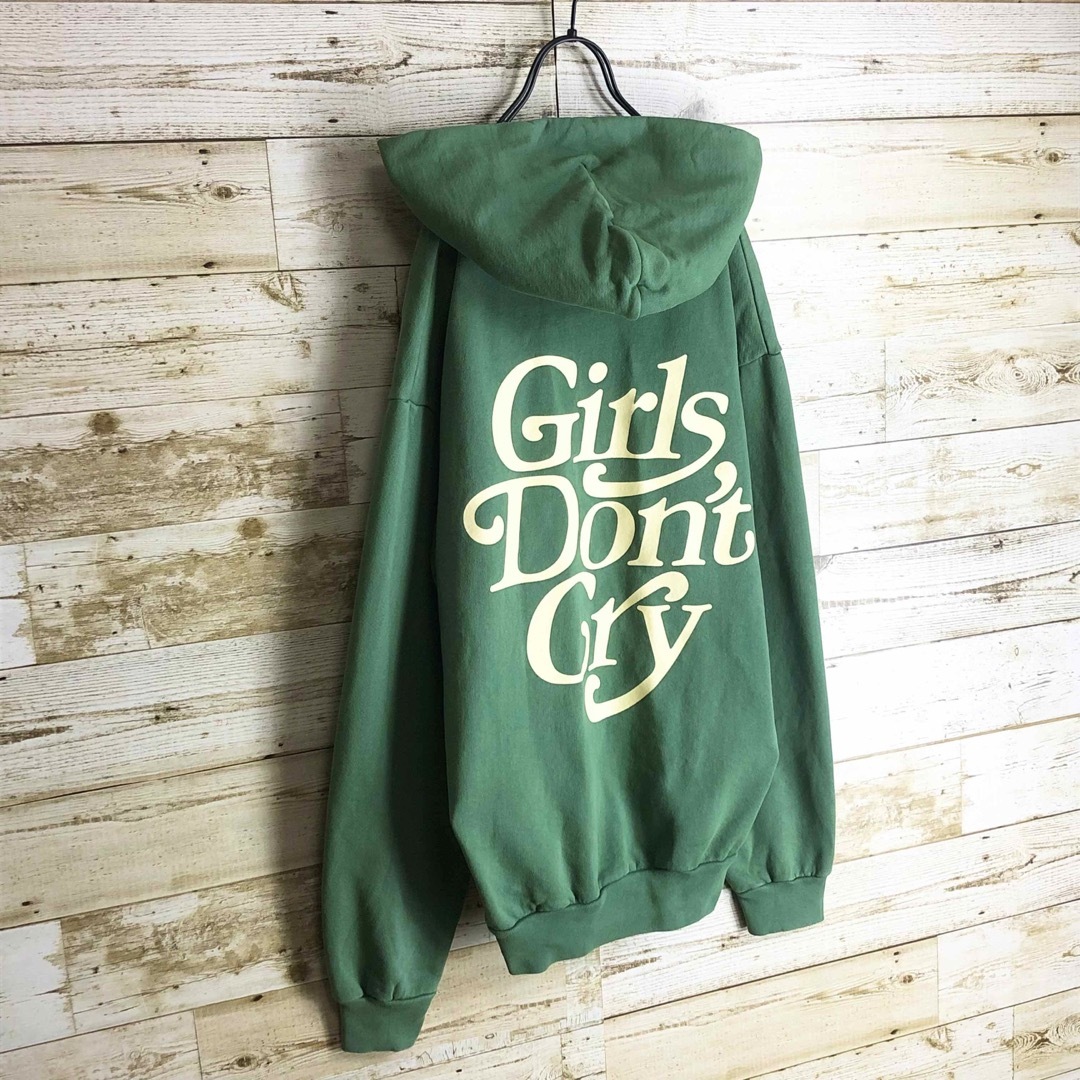 girls don't cry ガールズドントクライ グリーン パーカー 美品