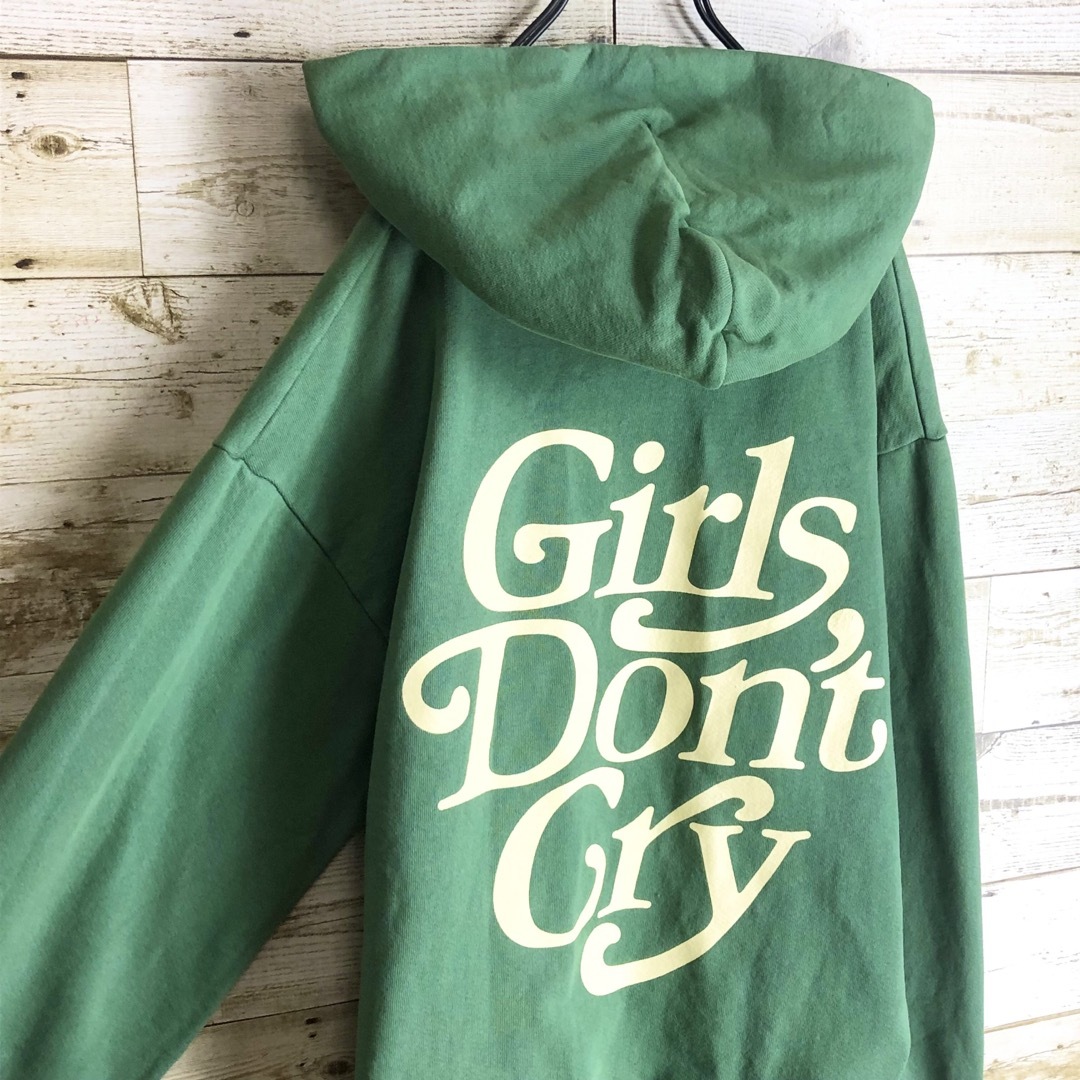 girls don't cry ガールズドントクライ グリーン パーカー 美品