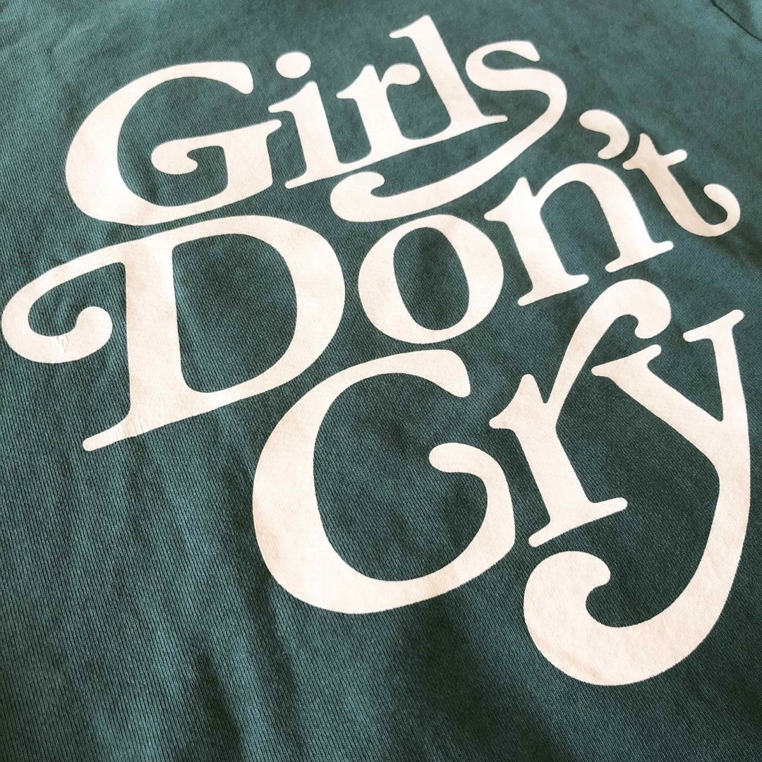 Girls Don't Cry(ガールズドントクライ)のgirls don't cry ガールズドントクライ グリーン パーカー 美品 メンズのトップス(パーカー)の商品写真