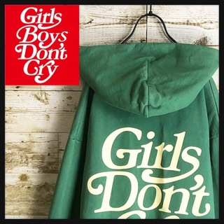 ガールズドントクライ(Girls Don't Cry)のgirls don't cry ガールズドントクライ グリーン パーカー 美品(パーカー)