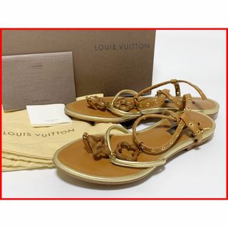 ルイヴィトン(LOUIS VUITTON)のルイヴィトン 34.5≒22cm（相当） サンダル 茶 jtl(サンダル)