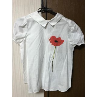 ドットアンドストライプスチャイルドウーマン(Dot&Stripes CHILDWOMAN)の花模様ブラウス【Dot and Stripes】(シャツ/ブラウス(半袖/袖なし))