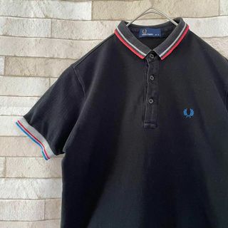 フレッドペリー(FRED PERRY)のフレッドペリー ポロシャツ 半袖 刺繍ロゴ ティップライン S(ポロシャツ)